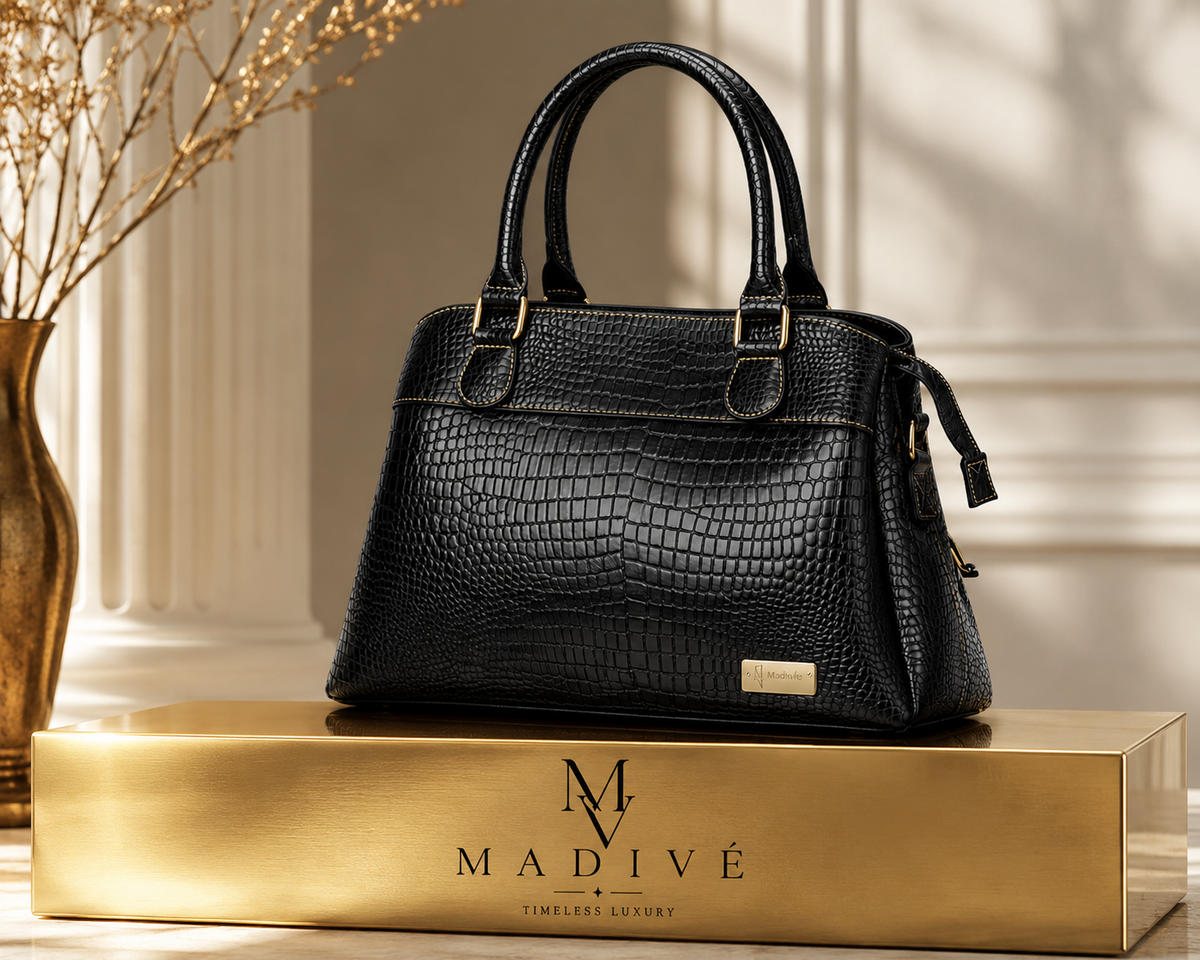 ELAN IN BLACK CROCODILE